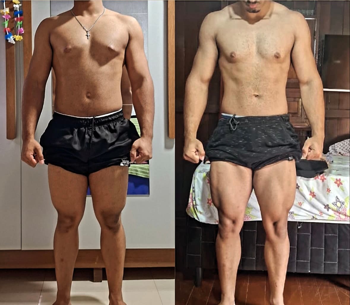 Antes e depois de Rodrigo com o Método Kuririn