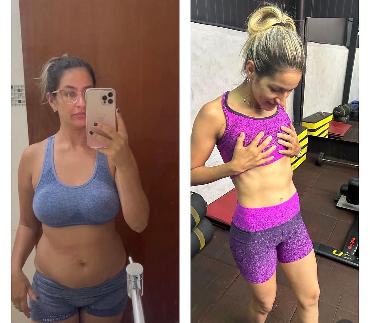 Antes e depois de Juliene com o Método Kuririn