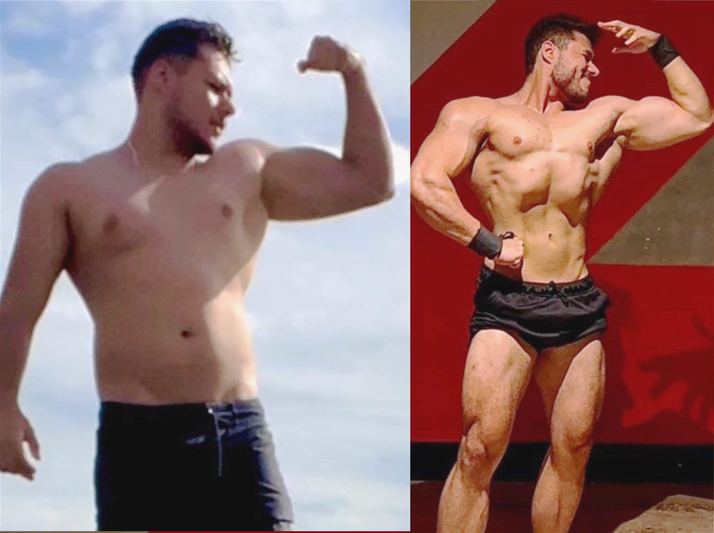 Antes e depois de Gabriel com o Método Kuririn